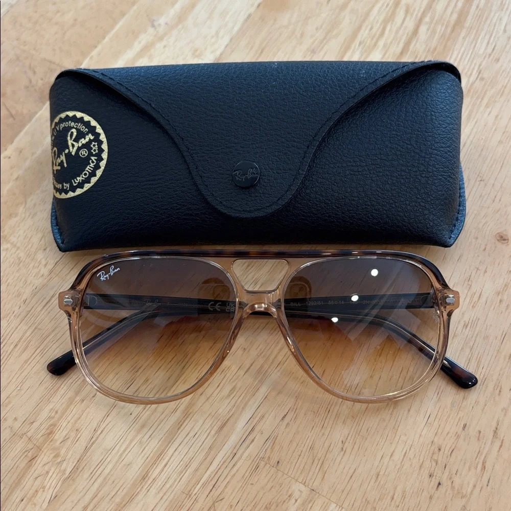 Ray-Ban BILL Tortoise Aviator Sunglasses - Picture 5 of 5